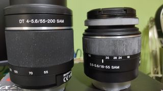 Objetivo y Cámara Sony A230