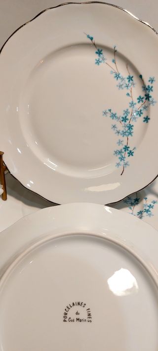 ⚜️Vajilla de Porcelana. Limoges. Francia.