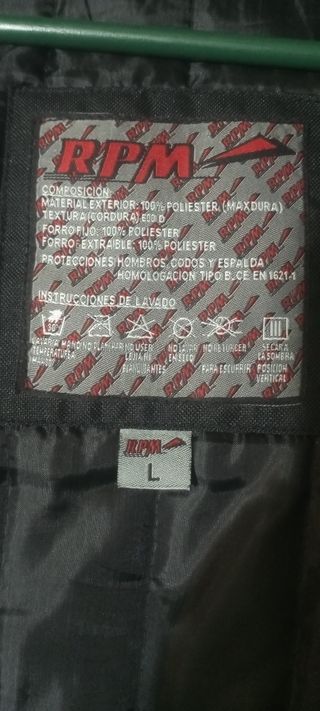 Chaqueta motera hombre