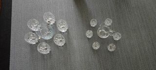 Juego de vasos, jarra y cubitera