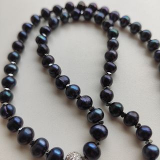 Nuevo Collar unisex perlas cultivadas naturales 