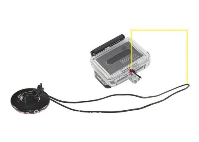 Adaptador 1/4 Go pro + cuerda seguridad (2)