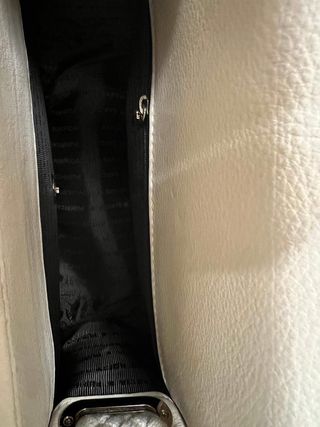 Bolso de piel blanco