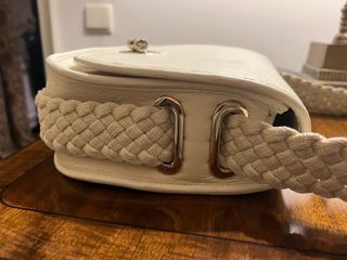 Bolso de piel blanco