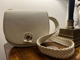 Bolso de piel blanco