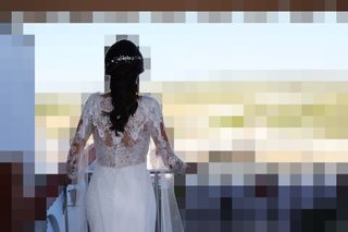 Vestido de novia y Velo