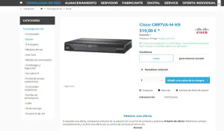 (*GANGA*) Router Cisco C897VA Gigabit VDSL/ADSL2+