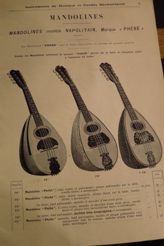 MANDOLINA /A-1 .PRINCIPIOS s.XX LAÚD/GUITARR