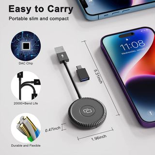 ADAPTADOR CARPLAY MIRROR IOS IPHONE USB USB C