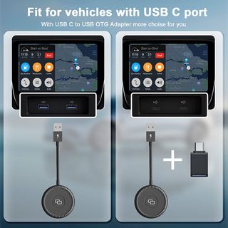 ADAPTADOR CARPLAY MIRROR IOS IPHONE USB USB C