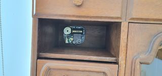 Joyero de madera con música antiguo