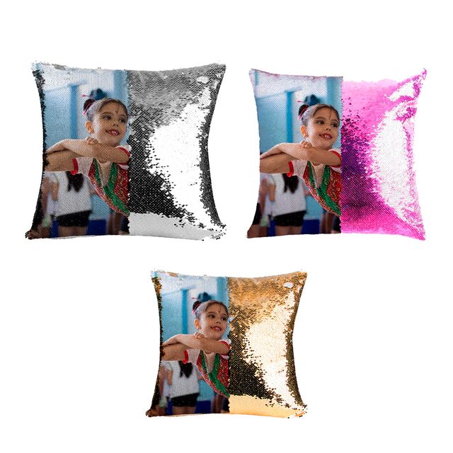 Cojínes personalizados de lentejuelas