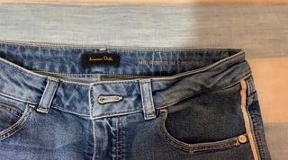 Pantalón vaquero azul, Massimo Dutti, talla 38.
