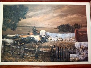 cuadro antiguo oleo del gran pintor Jesús Chertudi