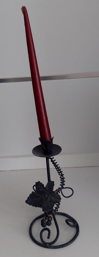 Candelabro de metal envejecido🕯