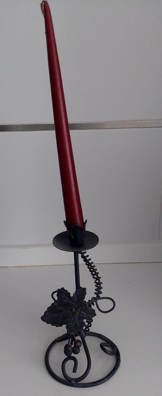 Candelabro de metal envejecido🕯