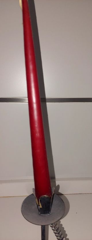 Candelabro de metal envejecido🕯