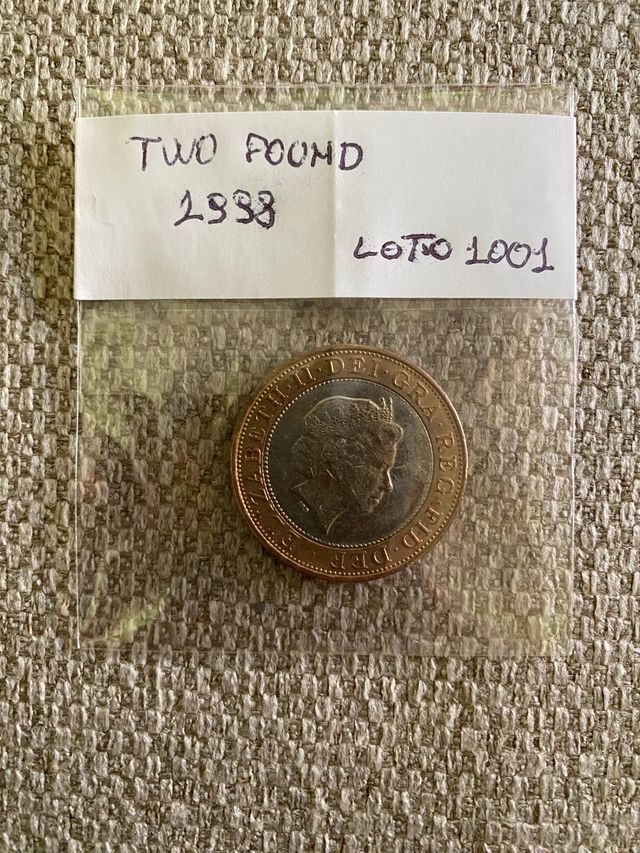 Moneda Moneta two pound UK 1998 2 sterline inglesi