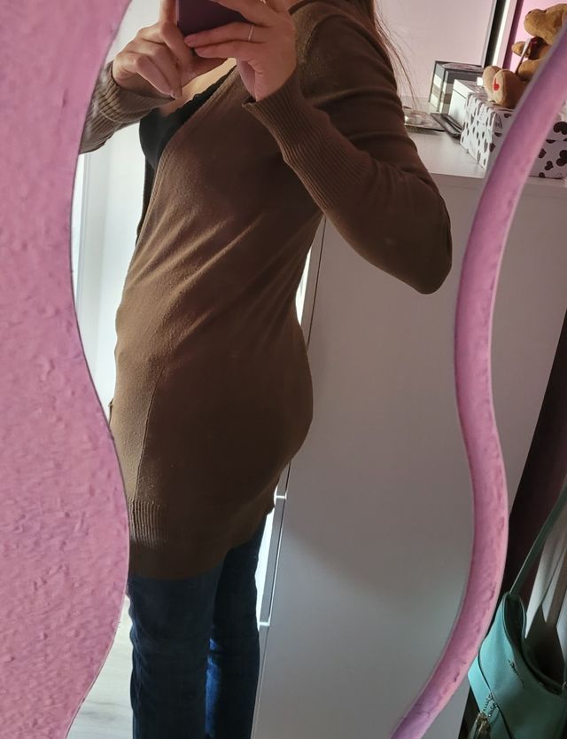 Cárdigan marrón S