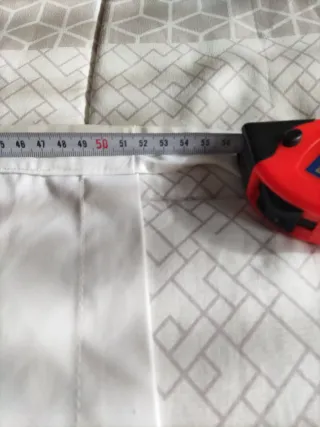 Delantal blanco, sin peto