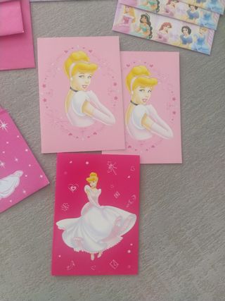 Sobres y postales princesas Disney