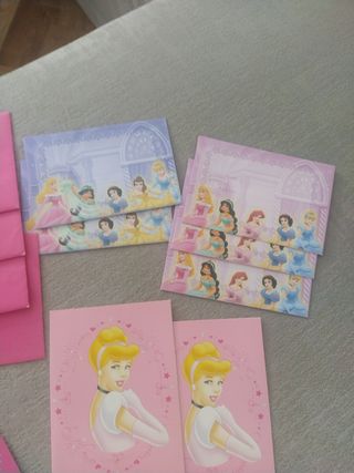 Sobres y postales princesas Disney