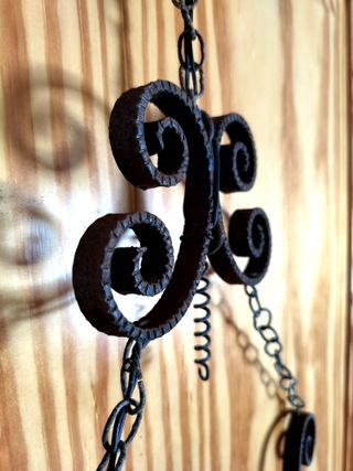 Estructura lámpara colgante hierro forjado