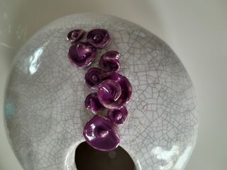 JARRÓN CERAMICA DECORATIVO .