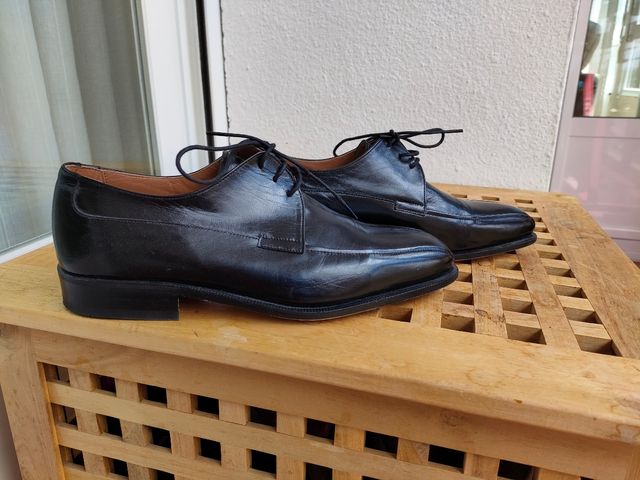 zapatos de piel caballero