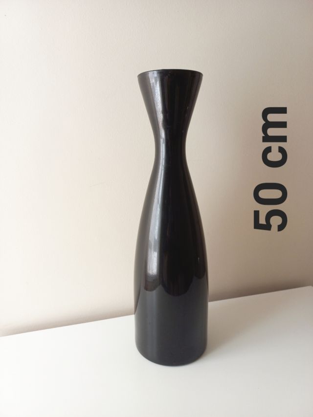 Vaso in vetro, altezza 50 cm.