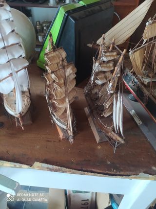 pequeñas maquetas barco
