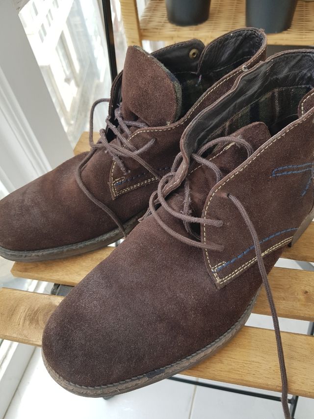 Botín serraje hombre marrón número 43