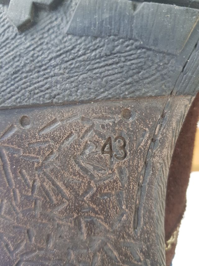 Botín serraje hombre marrón número 43