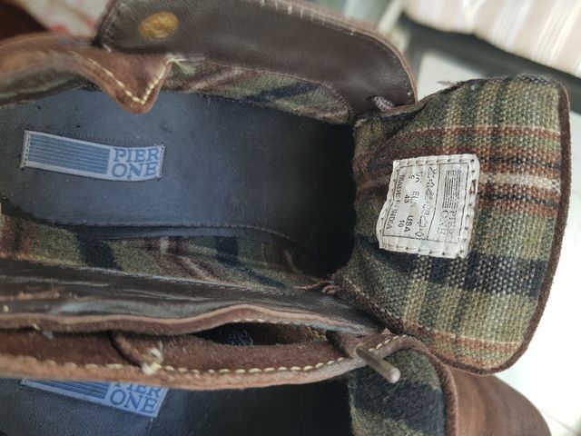 Botín serraje hombre marrón número 43