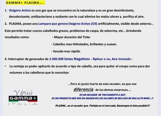 Gammapiu New Secador Plasma "AntiBacteriano"