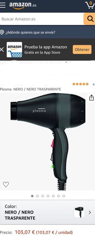 Gammapiu New Secador Plasma "AntiBacteriano"