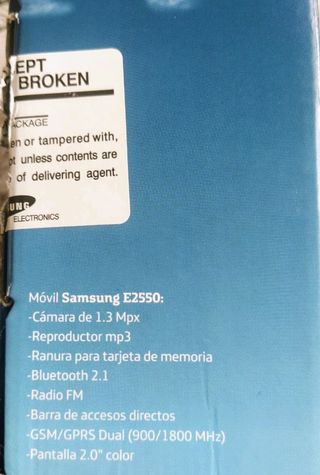 TFO MÓVIL SAMSUNG E2550