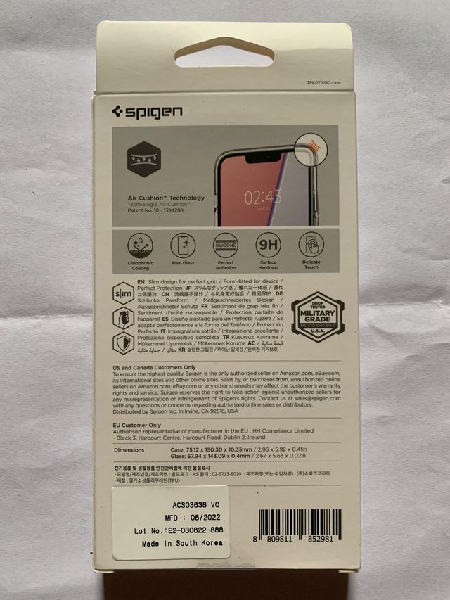 Cover più due pellicole in vetro iPhone 13 nuove