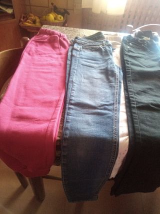 lotto 6 paia di pantaloni da bambina età 8/9anni