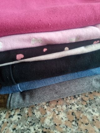 lotto 6 paia di pantaloni da bambina età 8/9anni