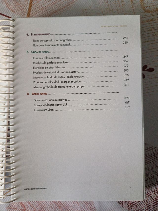 Mecanografía Editorial Adams