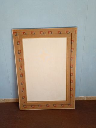 Cuadro pastel enmarcado