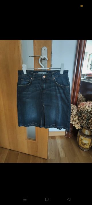 Falda vaquera de zara
