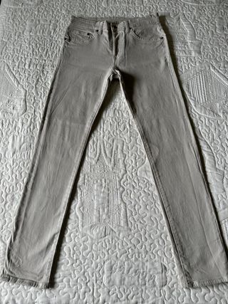 Pantalón H&M skinny beige 