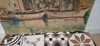 Cuadro al oleo sobre tabla