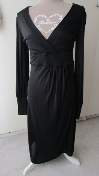 Vestido de fiesta negro elástico