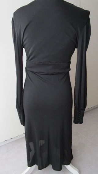 Vestido de fiesta negro elástico
