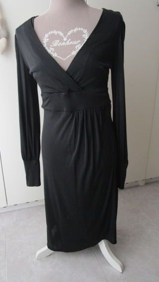 Vestido de fiesta negro elástico