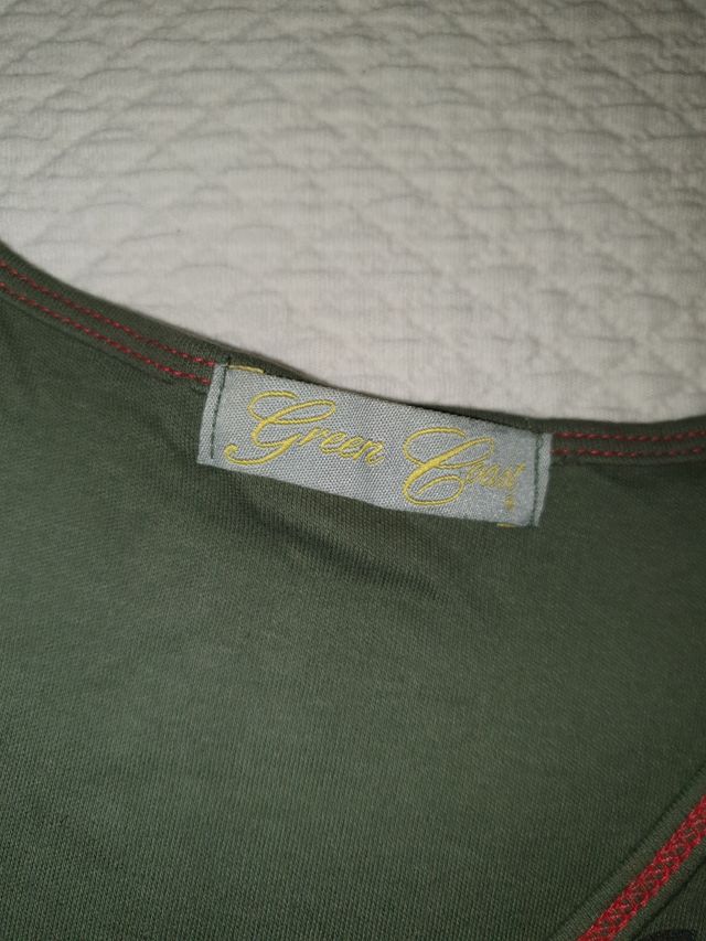 camiseta verde militar green coast