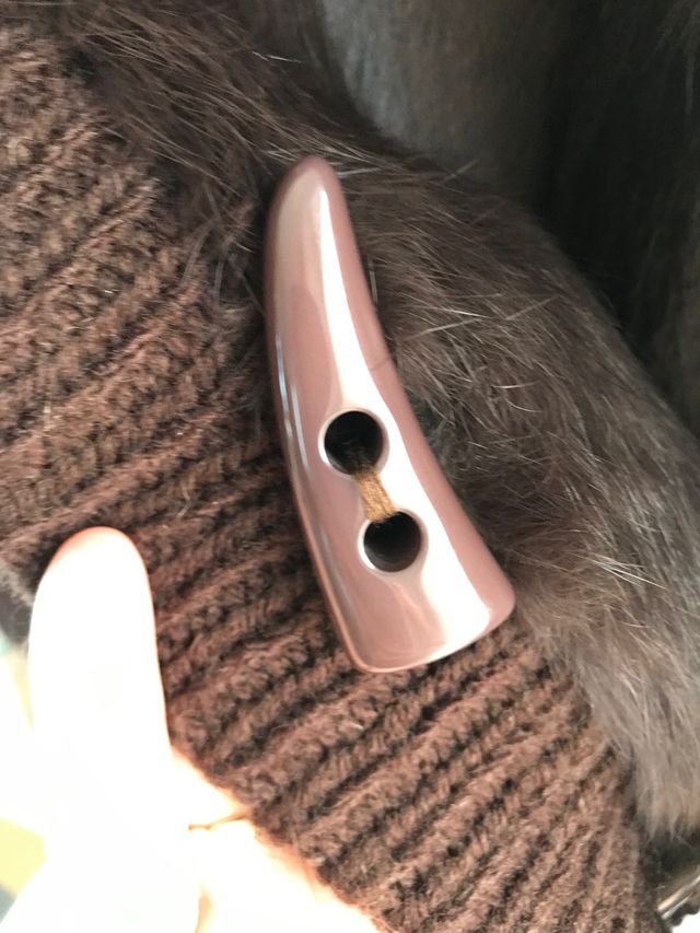 Chaqueta de lana y piel de Hope color marrón 